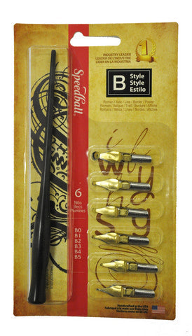 Speedball B Style Calligraphy Set 7pce