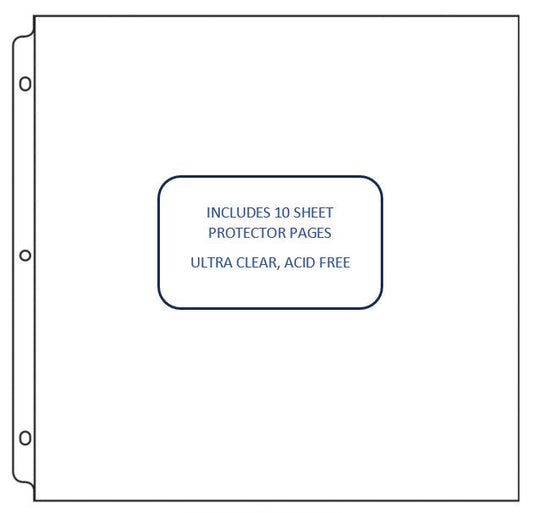 CC 12X12 3D Ring Album Refills -12x12 Pk10