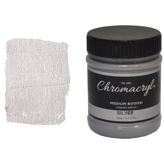 SILVER Chromacryl Student Acrylic 250ml