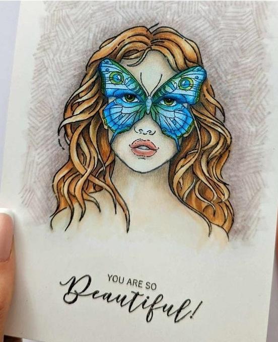 Lesia Zgharda Stamp Set You are so Beautiful