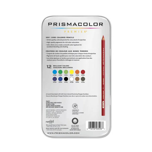 Prismacolor Premier Coloured Pencils Tin 12