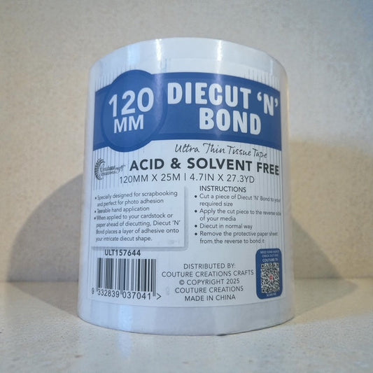 CC Diecut' N Bond Adhesive Sheet 25m x120mm