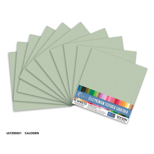 CC Textured Cardstock - 12x12 - Caloden (216gsm) - 10 Sheets