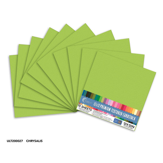 CC Textured Cardstock - 12x12 - Chrysalis (250gsm) - 10 Sheets