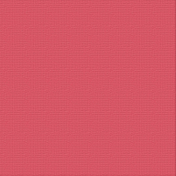 CC 12x12 Textured Cardstock 216gsm - RUBELLITE Pk10