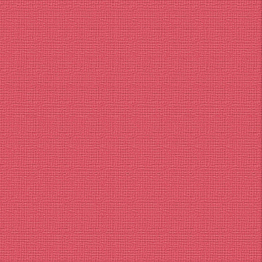 CC 12x12 Textured Cardstock 216gsm - RUBELLITE Pk10