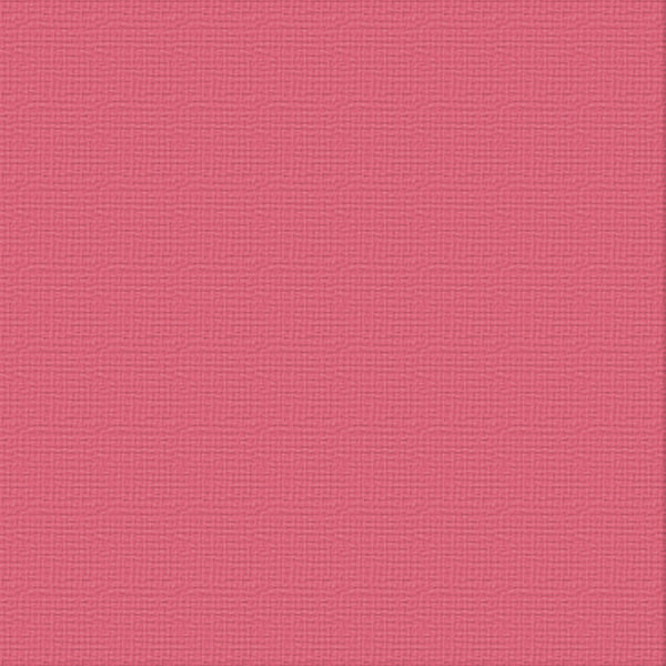 CC 12x12 Textured Cardstock 216gsm - BUBBLEGUM Pk10