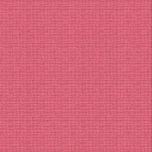 CC 12x12 Textured Cardstock 216gsm - BUBBLEGUM Pk10