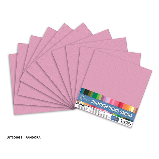 CC Textured Cardstock - 12x12 - Pandora (216gsm) - 10 Sheets