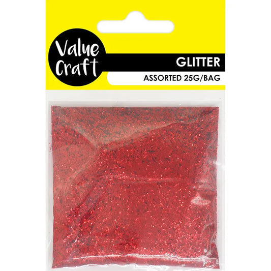 Value Craft Fine Glitter RED 25g