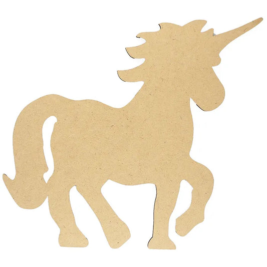 Value Craft Wood Unicorn Shape 1PC