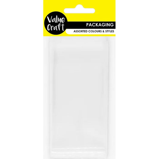 Value Craft Adhesive Cello Bags 6x10cm Pk100