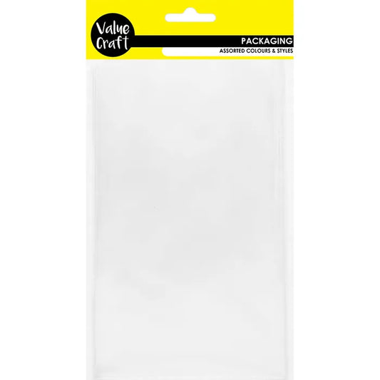 Value Craft Adhesive Cello Bags 15x30cm Pk20