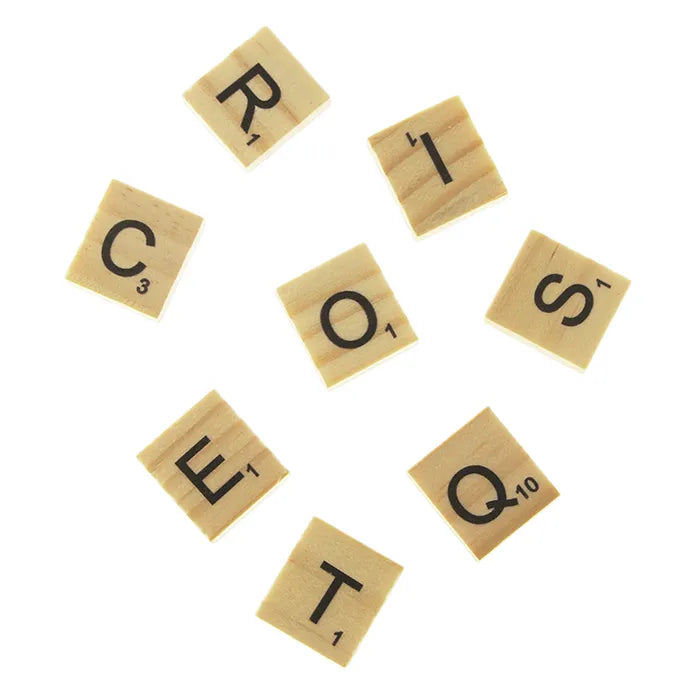 Value Craft Wood Letter Tiles Pk26