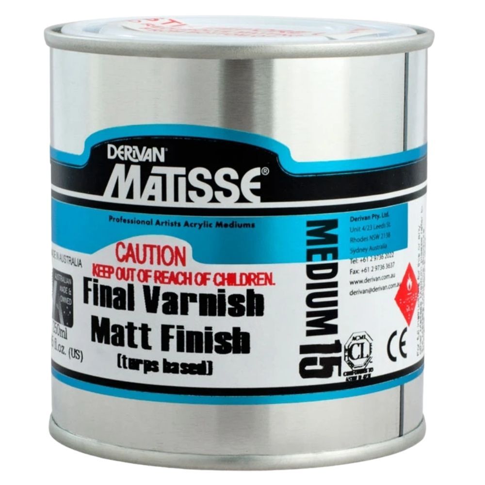 Derivan Matisse Final Varnish Matt Finish 250ml