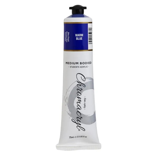 WARM BLUE Chromacryl Student Acrylic 75ml