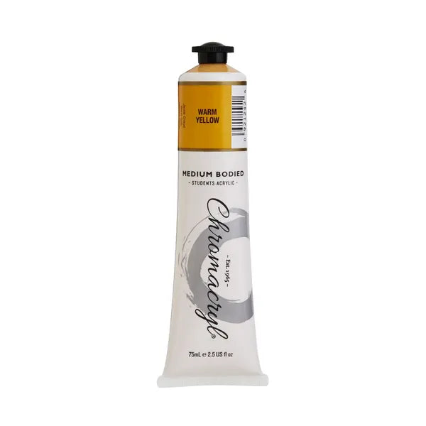 WARM YELLOW Chromacryl Student 75ml