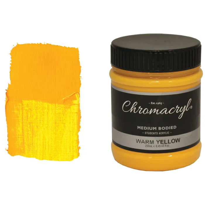 WARM YELLOW Chromacryl Student 250ml