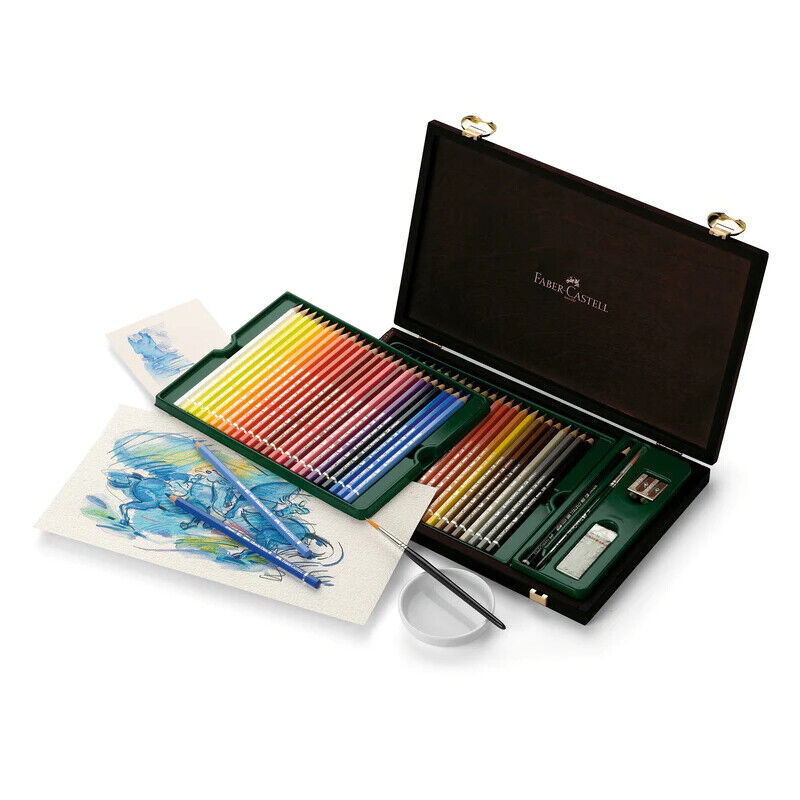 Faber Castell Albrecht Durer Watercolour Pencils Wood Gift Box 48