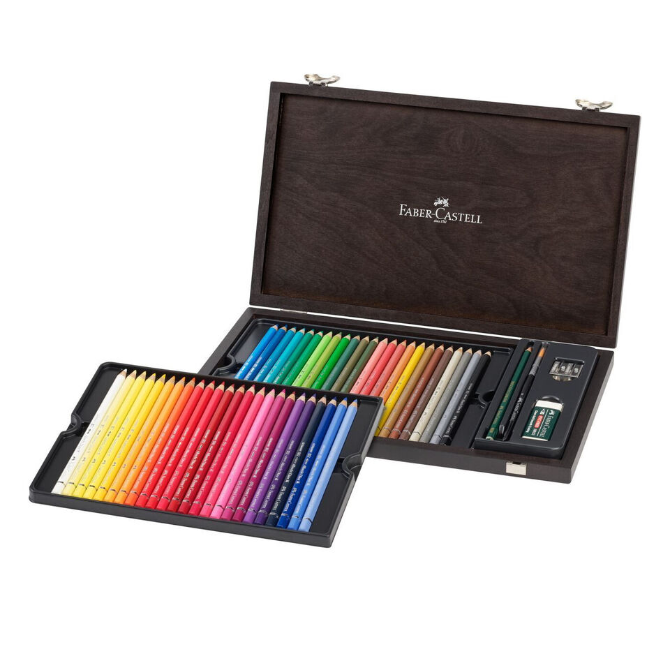 Faber Castell Albrecht Durer Watercolour Pencils Wood Gift Box 48