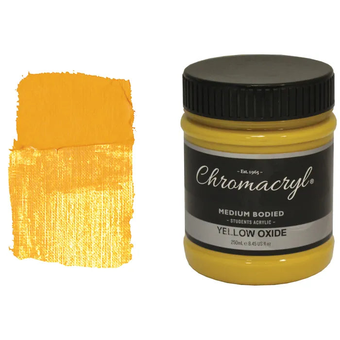 YELLOW OXIDE Chromacryl Student Acrylic 250ml