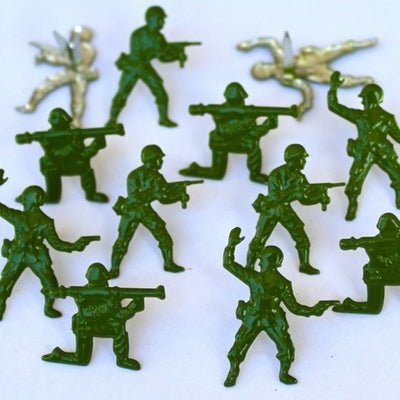 Eyelet Outlet Army Soldiers Brads Pk12
