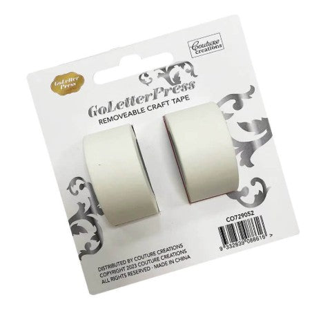CC Low Tack Masking Tape Pk2 rolls - 19mm x 10m