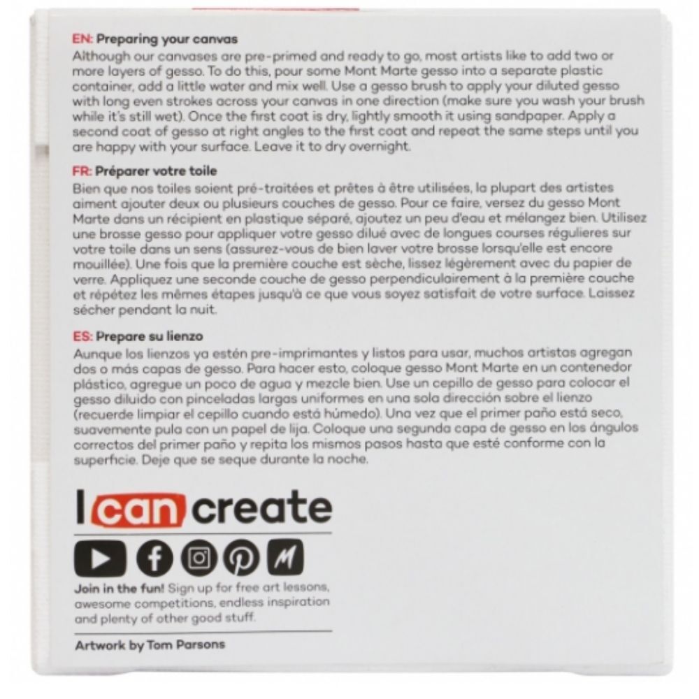 Mont Marte Signature Canvas Single Thick 10 x 10cm