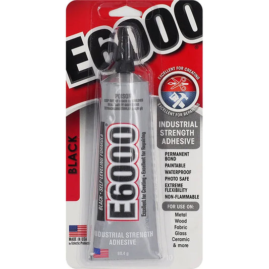 E6000 Industrial Strength Glue Black 80.4g