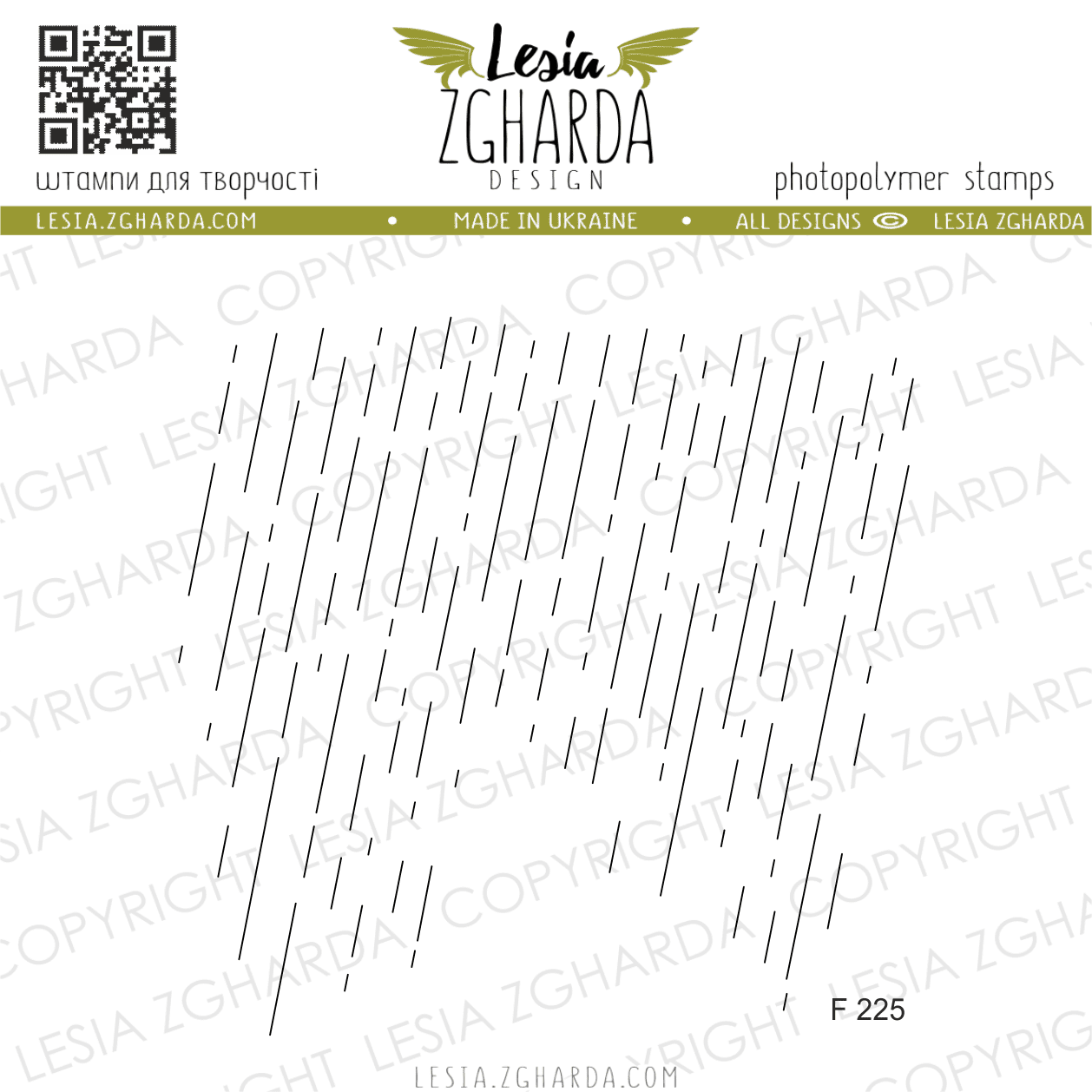 Lesia Zgharda Clear Stamp "Autumn Rain"