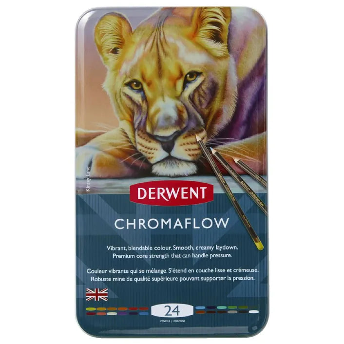 Derwent Chromaflow Pencils Tin 24