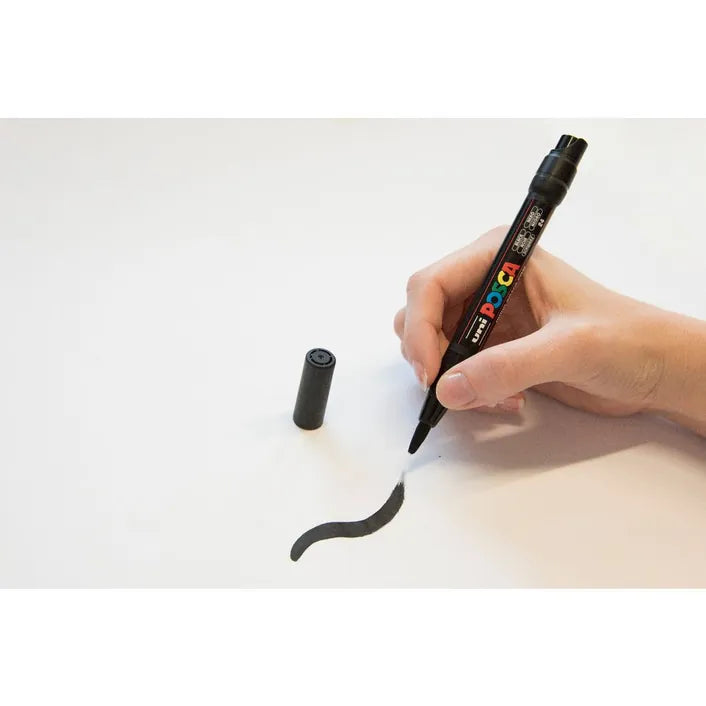 POSCA PCF 350 Brush Marker Silver
