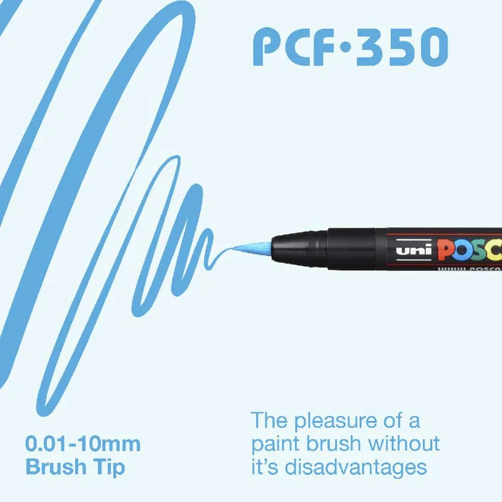 POSCA PCF 350 Brush Marker Blue