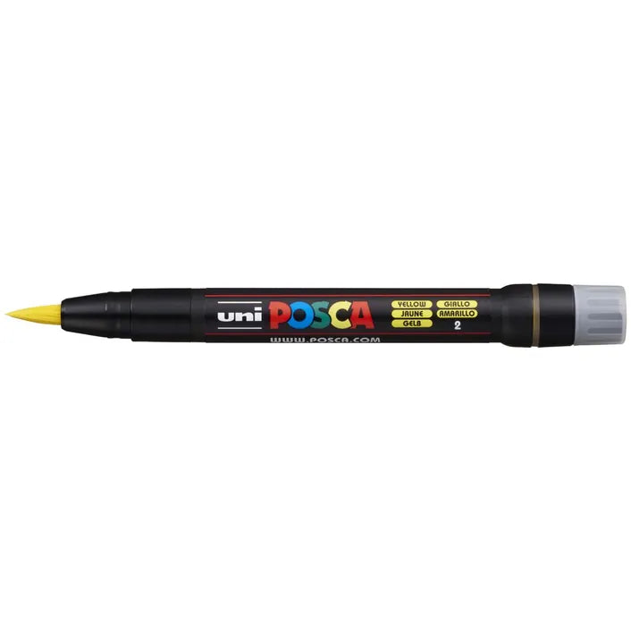 POSCA PCF 350 Brush Marker Yellow
