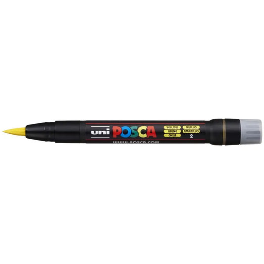 POSCA PCF 350 Brush Marker Yellow
