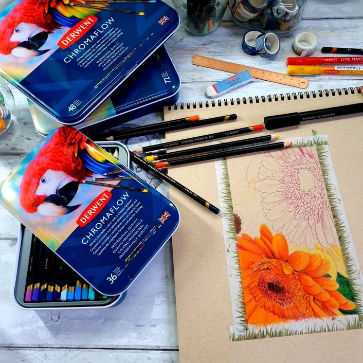 Derwent Chromaflow Pencils Tin 24