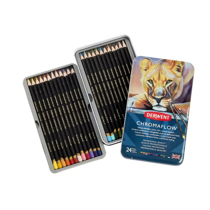 Derwent Chromaflow Pencils Tin 24