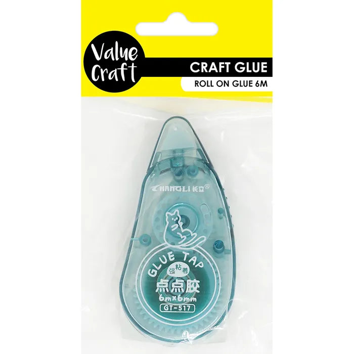 Value Craft Roll On Glue Tape 6Mx6MM