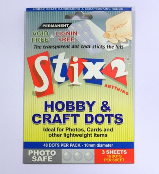 Stix2Anything Perm. Hobby & Craft Dots 10mm Pk48
