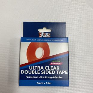 Stix2Anything Ultra Clear D/Sided Tape 6mm x 15m
