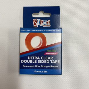 Stix2Anything Ultra Clear D/Sided Tape 12mm x 5m