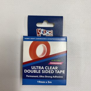 Stix2Anything Ultra Clear D/Sided Tape 19mm x 5m