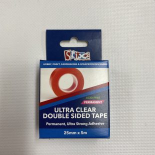Stix2Anything Ultra Clear D/Sided Tape 25mm x 5m