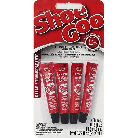 E6000 Original Shoe Goo Clear Pk4 Tubes