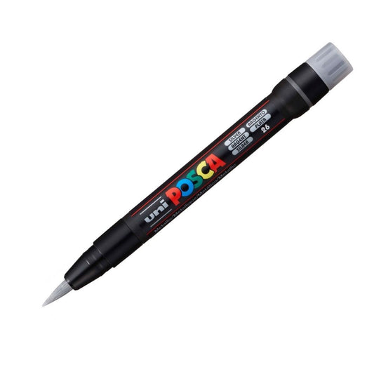 POSCA PCF 350 Brush Marker Silver