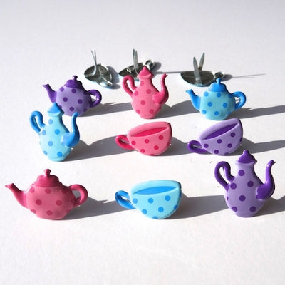 Eyelet Outlet Teacup & Teapot Brads Pk12