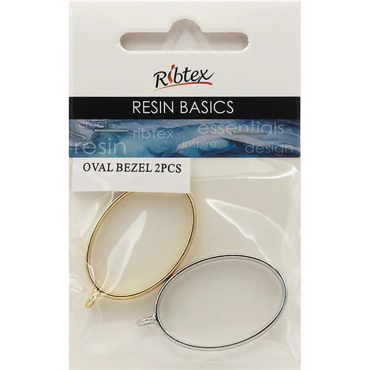 Ribtex UV Resin Bezel Frame Oval Pk2