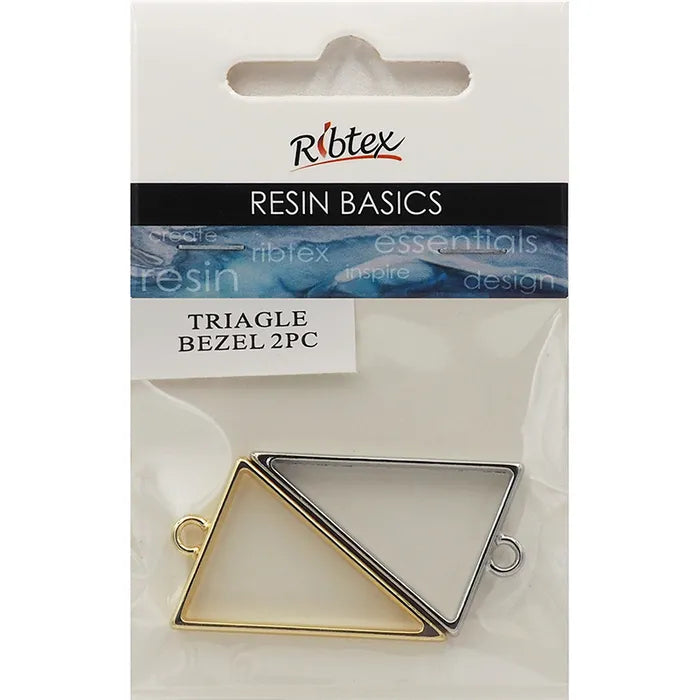 Ribtex UV Resin Bezel Frame Triangle Pk2