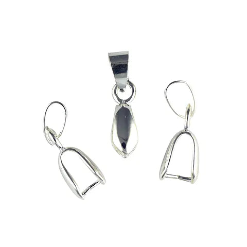 Ribtex UV Resin Pendant Bale Silver Pk3