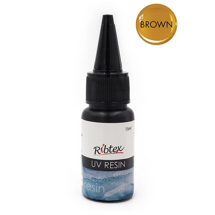 Ribtex Coloured UV Resin Brown 15ml